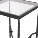 Nook Small End Table - Tempered Glass
