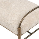 Aveline Accent Bench - 60 Beige Shearling