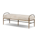 Aveline Accent Bench - 60 Beige Shearling
