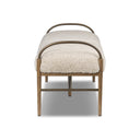 Aveline Accent Bench - 60 Beige Shearling