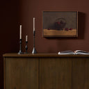 Vibrant Red Cherries On Red Oak by Bethany Joseph - 24X175