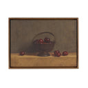 Vibrant Red Cherries On Red Oak by Bethany Joseph - 40X29