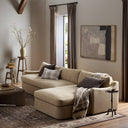 Opulent Aurelia 2-Piece Sectional - Right Chaise Broadway Canvas