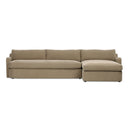 Opulent Aurelia 2-Piece Sectional - Right Chaise Broadway Canvas