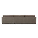 Opulent Aurelia 2-Piece Sectional - Right Chaise Broadway Coffee