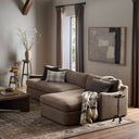 Opulent Aurelia 2-Piece Sectional - Right Chaise Broadway Coffee