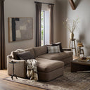 Opulent Aurelia 2-Piece Sectional - Left Chaise Broadway Coffee