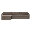 Opulent Aurelia 2-Piece Sectional - Left Chaise Broadway Coffee