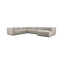 Verity Lawndale 6 Piece Sectional - Right Chaise Napa Sandstone