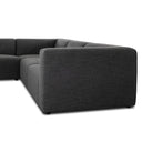 Verity Lawndale 6 Piece Sectional - Left Chaise Saxon Charcoal