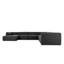 Verity Lawndale 6 Piece Sectional - Left Chaise Saxon Charcoal