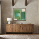 Whimsical Visit Just Visiting by Sarah Zelinsky - 40X40 Black Maple