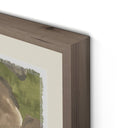 Tropical Oasis Sub Tropic by Molly Franken - 24X32 Rustic Walnut