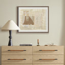 Geometric Art Squares III by Amy Berlin - 32X265 Rustic Walnut