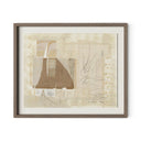 Geometric Art Squares III by Amy Berlin - 48X395 Rustic Walnut