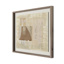 Geometric Art Squares III by Amy Berlin - 32X265 Rustic Walnut