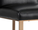 DEAN COUNTER STOOL - ANTIQUE BRASS CANTINA BLACK