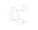GENEVE C-SHAPED END TABLE - Default Title