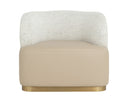 BRINDA SWIVEL LOUNGE CHAIR - NAPA BEIGE HAILEY MOON