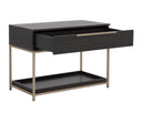 Calden Nightstand - LARGE GOLD CHARCOAL GREY