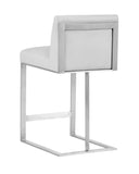 DEAN COUNTER STOOL - STAINLESS STEEL CANTINA WHITE