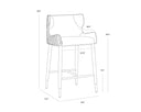 GIANNI COUNTER STOOL - DILLON CREAM DILLON THUNDER