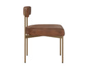 SENECA DINING CHAIR - ANTIQUE BRASS BRAVO COGNAC