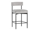 SENECA COUNTER STOOL - BLACK POLO CLUB STONE