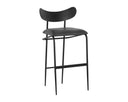 GIBBONS BARSTOOL - BLACK BRAVO PORTABELLA