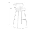 ARABELLA BARSTOOL - BRAVO COGNAC NOVEMBER GREY