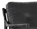GILMORE LOUNGE CHAIR - BLACK BLACK LEATHER
