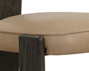 HORTON DINING CHAIR - DARK BROWN SAHARA SAND LEATHER