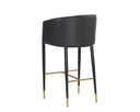 ASHER BARSTOOL - SPARROW GREY NAPA BLACK