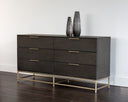 Calden Dresser - SMALL GOLD CHARCOAL GREY