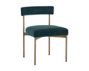 SENECA DINING CHAIR - ANTIQUE BRASS DANNY TEAL