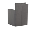 GLENROSE WHEELED DINING ARMCHAIR - EFFIE SMOKE