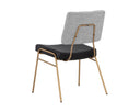 BRINLEY DINING CHAIR - GOLD NIGHTFALL BLACK CHACHA GREY