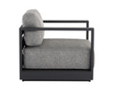 TAVIRA ARMCHAIR - CHARCOAL LANIKAI SALT AND PEPPER