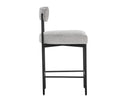 SENECA COUNTER STOOL - BLACK POLO CLUB STONE