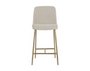 ZEKE COUNTER STOOL - ANTIQUE BRASS BERGEN IVORY