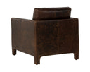 RODNEY LOUNGE CHAIR - CHOCOLATE LEATHER