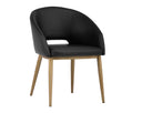 THATCHER DINING ARMCHAIR - BLACK ANTIQUE GREY