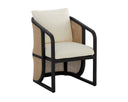PALERMO DINING CHAIR - CHARCOAL STINSON CREAM