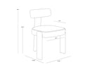 HORTON DINING CHAIR - WARM BROWN GERALT LINEN