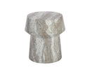 BRIE END TABLE - MARBLE LOOK SAND