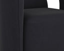 KENDRICK WHEELED DINING ARMCHAIR - ABBINGTON BLACK