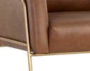 CYBIL LOUNGE CHAIR - VINTAGE CARAMEL LEATHER
