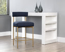 SENECA COUNTER STOOL - ANTIQUE BRASS ARENA NAVY