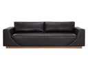 ANAKIN SOFA - LIGHT OAK TUSCANY WARM BLACK LEATHER
