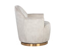 CASEY SWIVEL LOUNGE CHAIR - NONO CREAM